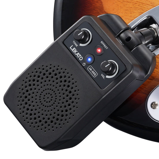 LEKATO JA-05G Electric Guitar Amp 5W Bluetooth 4 Effects Clean Distortion Overdrive Reverb